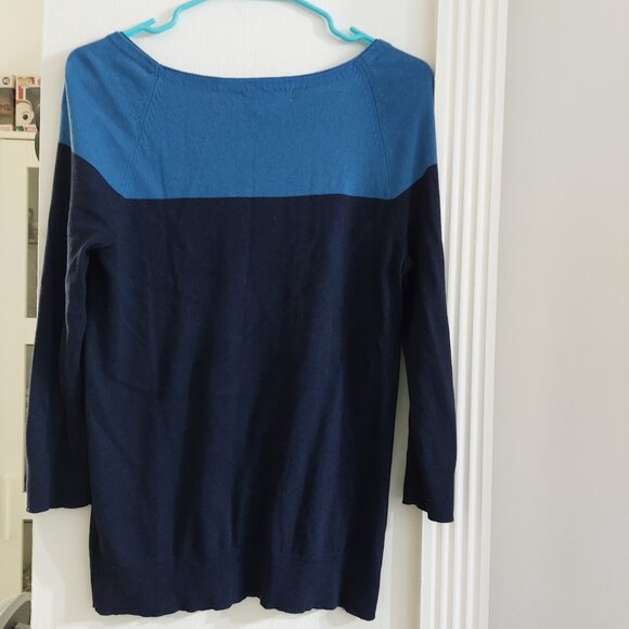 Liz Claiborne Multi Colored Top Sweet Blues Comfortable Casual Tops  SMALL - Picture 2 of 8